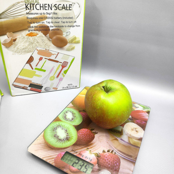 Электронные кухонные весы Digital Kitchen Scale, 15.00х20.00 см, до 5 кг., Фрукты